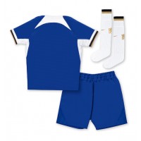 Camisa de Futebol Chelsea Equipamento Principal Infantil 2023-24 Manga Curta (+ Calças curtas)